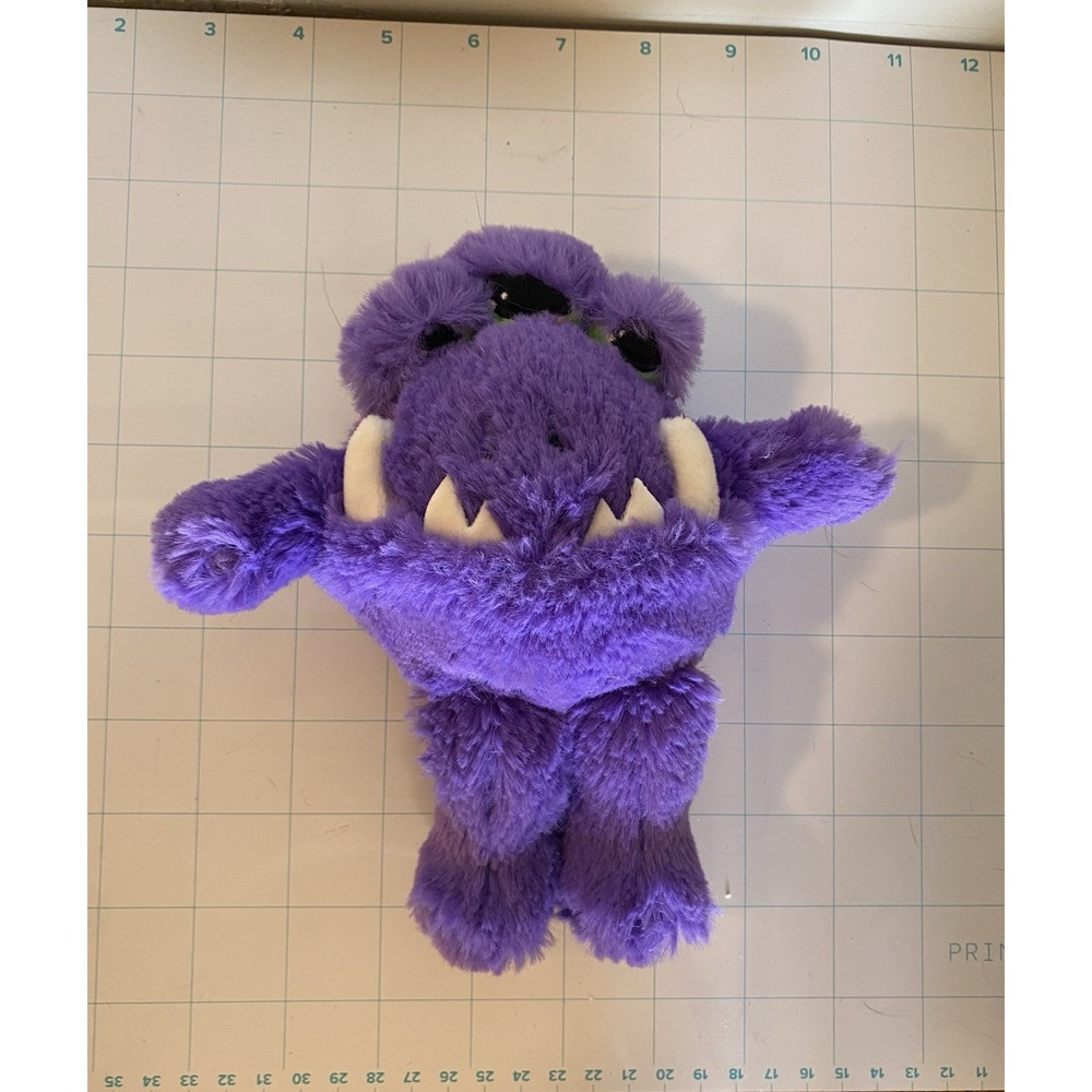 Wild Republic Monsterkins Vinnie Stuffed Purple Monster Plush 7.5" Halloween